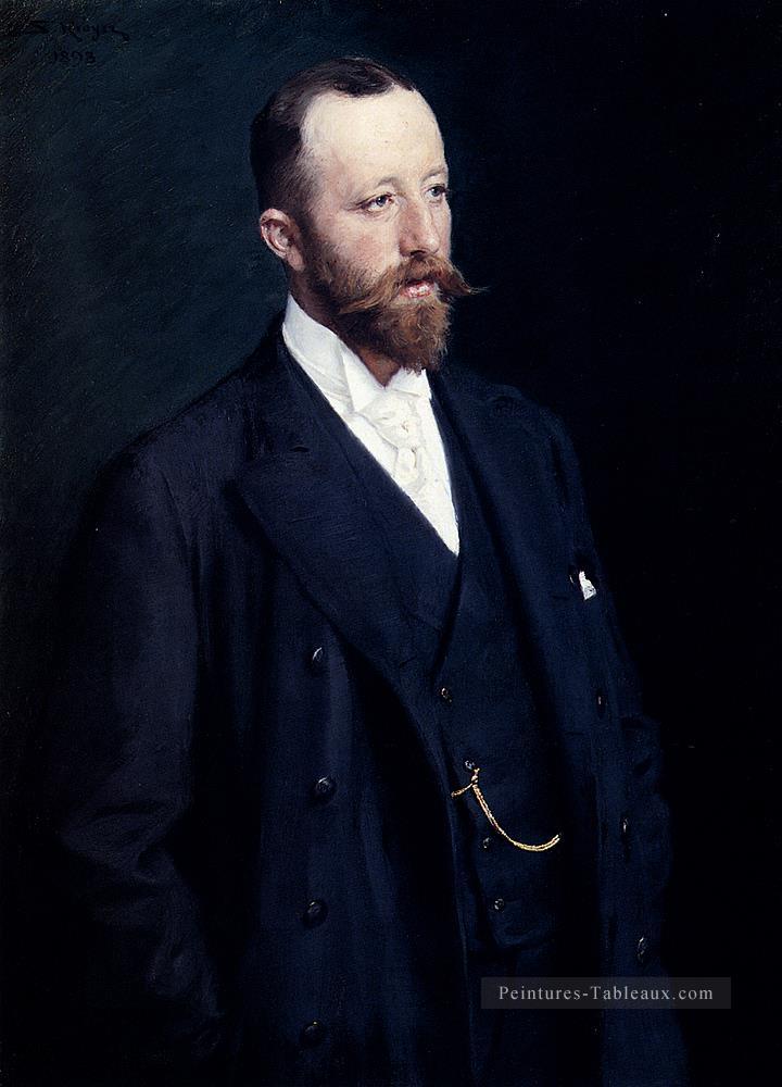 Portrait d’un gentilhomme Peder Severin Kroyer Peintures à l'huile
